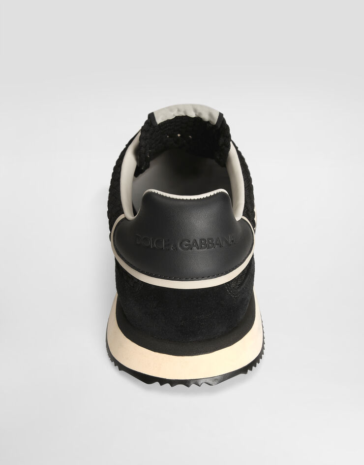 Dolce & Gabbana Кроссовки DG Cushion из комбинированных материалов черный CS2298A6D45