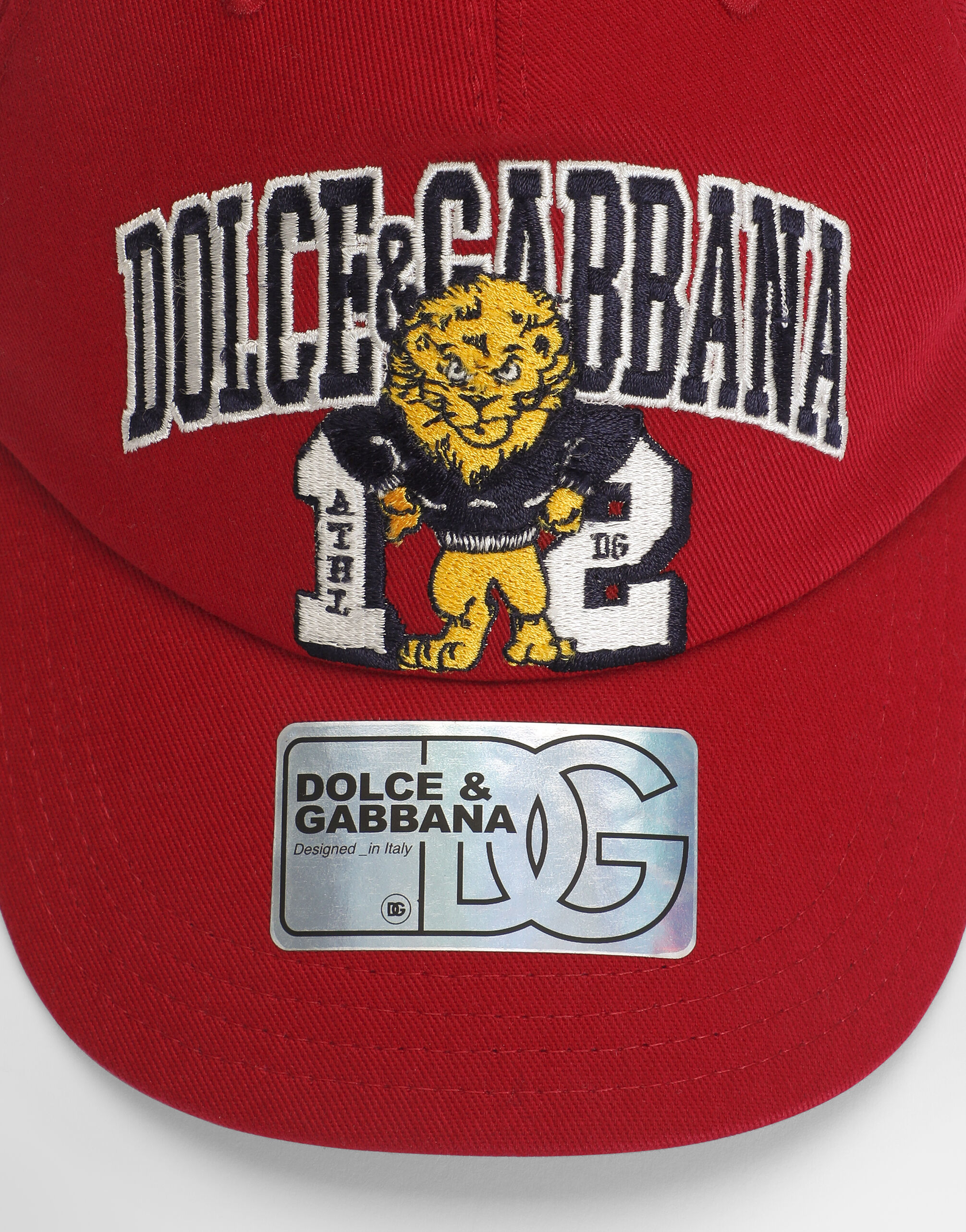Drill baseball hat with logo in Bordeaux for Boys | Dolce&Gabbana® US