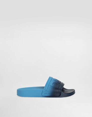 Dolce & Gabbana Slides with ombré hydro dripping Azure DD0320A5631