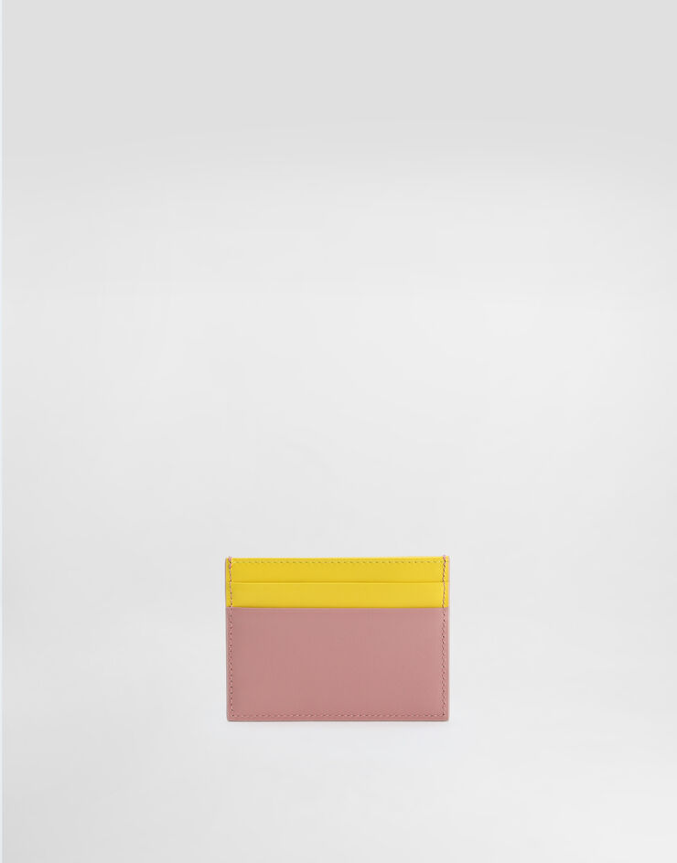 Dolce & Gabbana Calfskin card holder with DG logo Multicolor BI0330A9M75