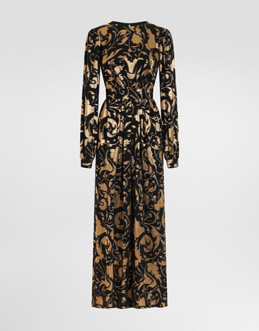 Dolce & Gabbana Lamé jacquard dress Gold F623UZFJODZ