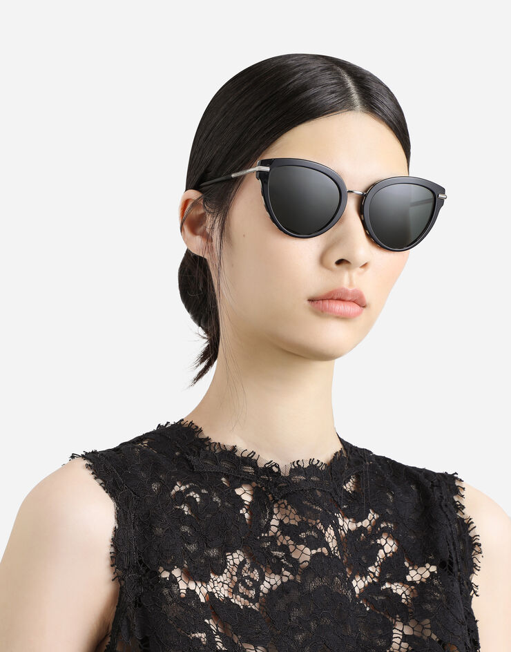Dolce & Gabbana DNA Sunglasses Black on zebra print VG4492VP28G