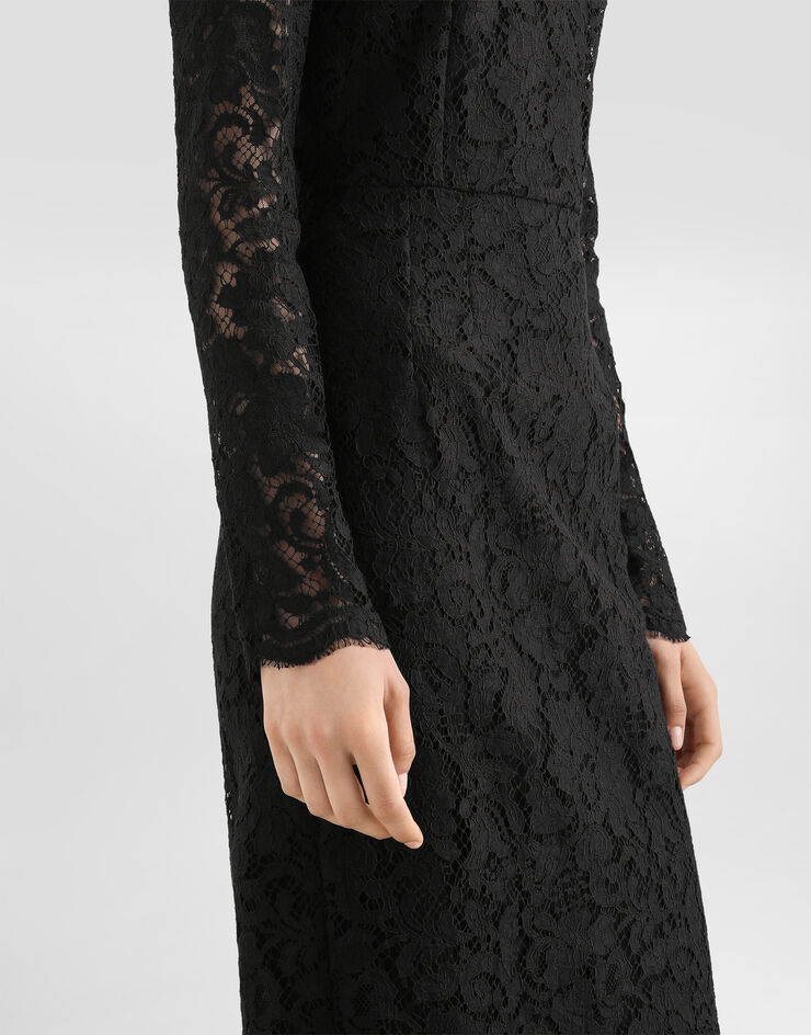 Dolce & Gabbana Cordonetto lace dress Black F6M0DTHLMTB