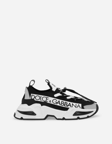 Dolce & Gabbana Knit Airmaster sneakers with Dolce&Gabbana logo Multicolor DA5275AW478