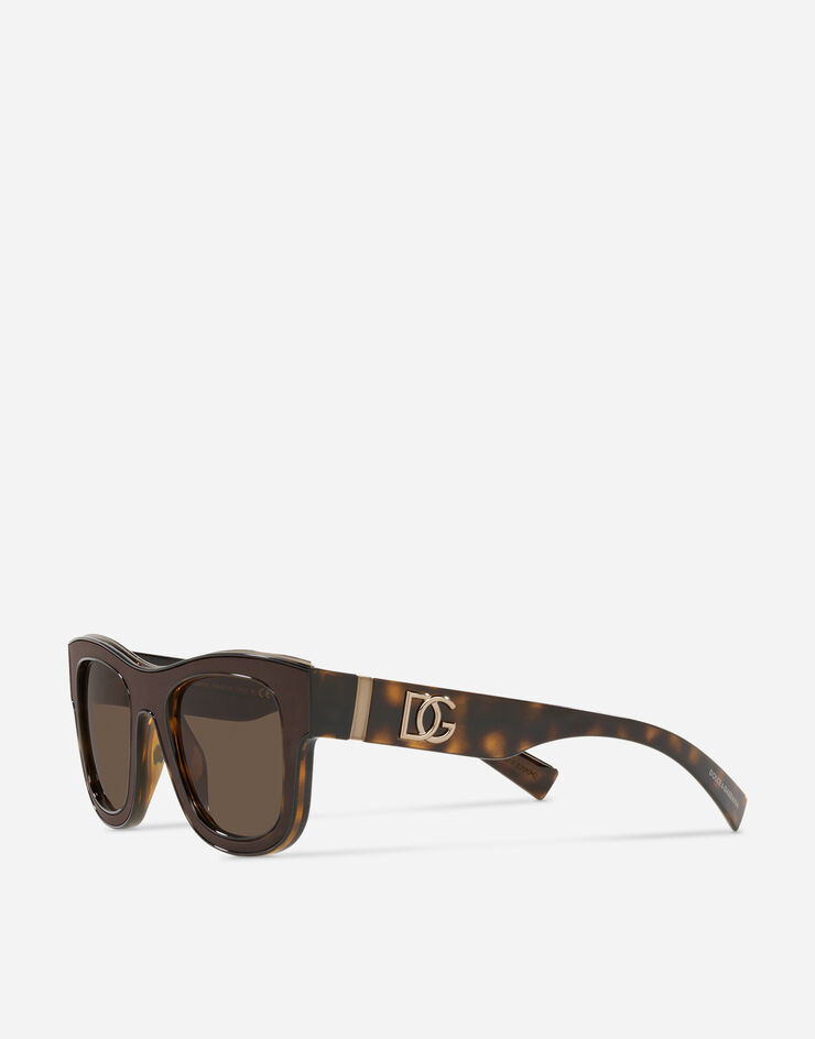 Dolce & Gabbana DG crossed sunglasses HAVANA VG6140VN273