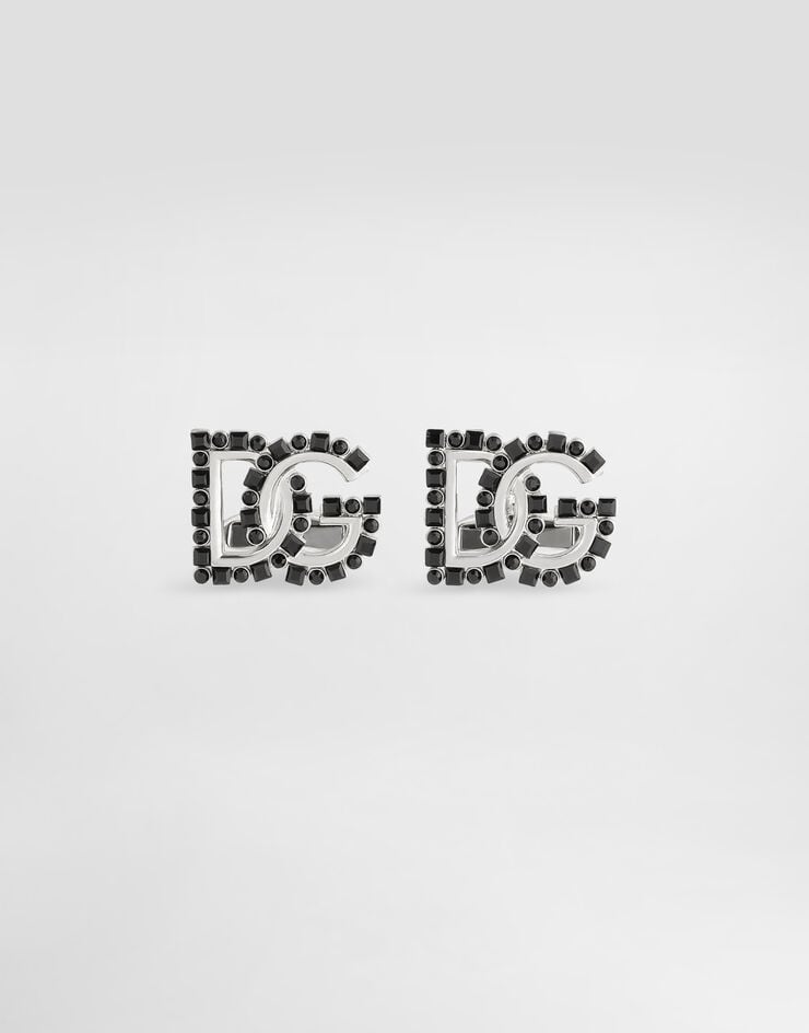 Dolce & Gabbana Dg logo cufflinks with rhinestones Silver WFR5X1W1111