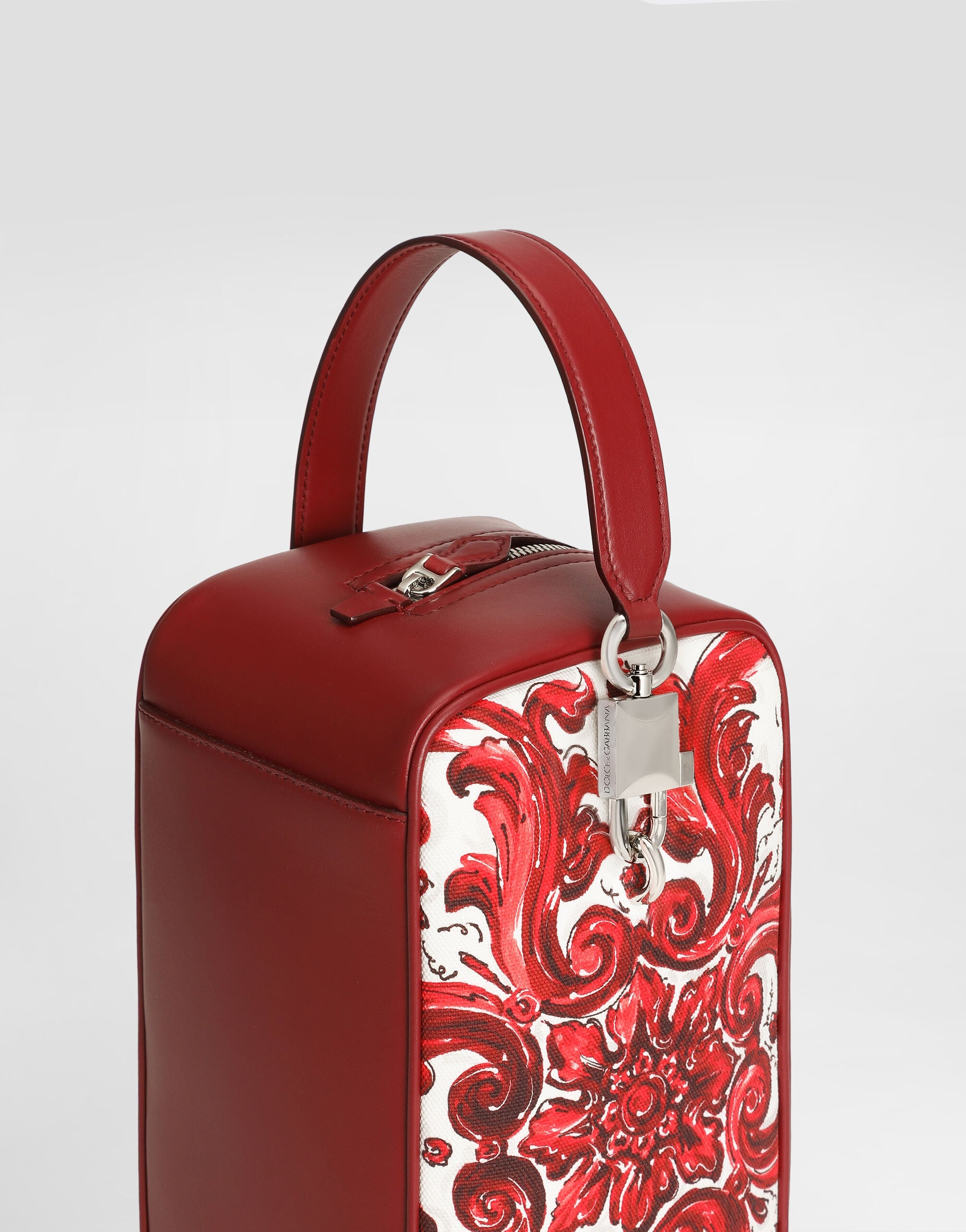 Multicolorのメンズ Majolica-print lock canvas handbag | Dolce&Gabbana®