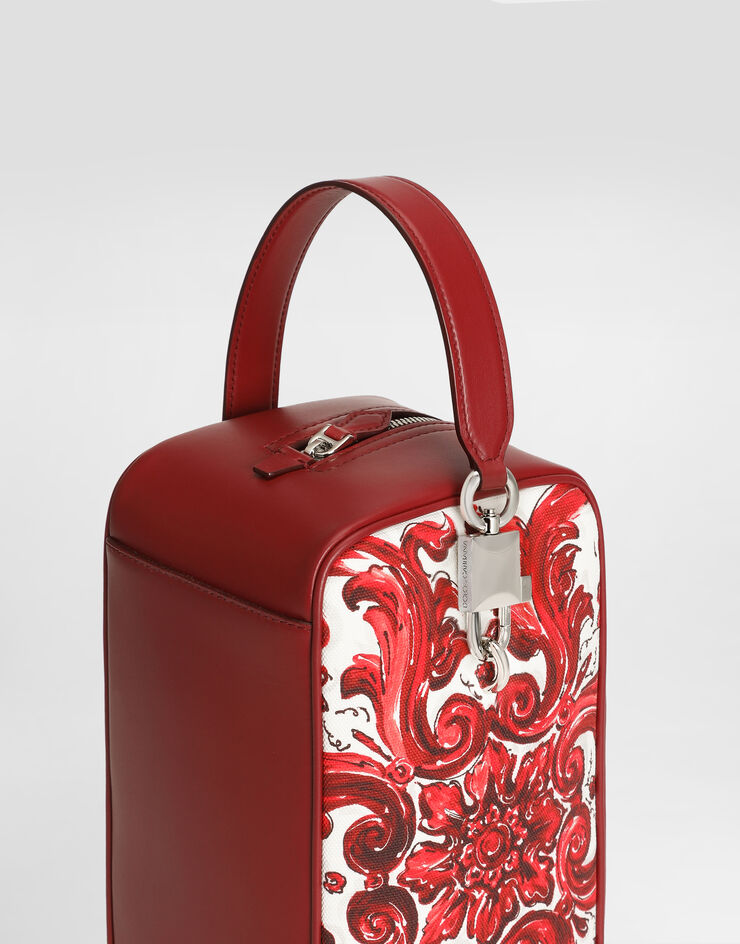 Dolce & Gabbana Majolica-print lock canvas handbag Multicolor BM2449A0642