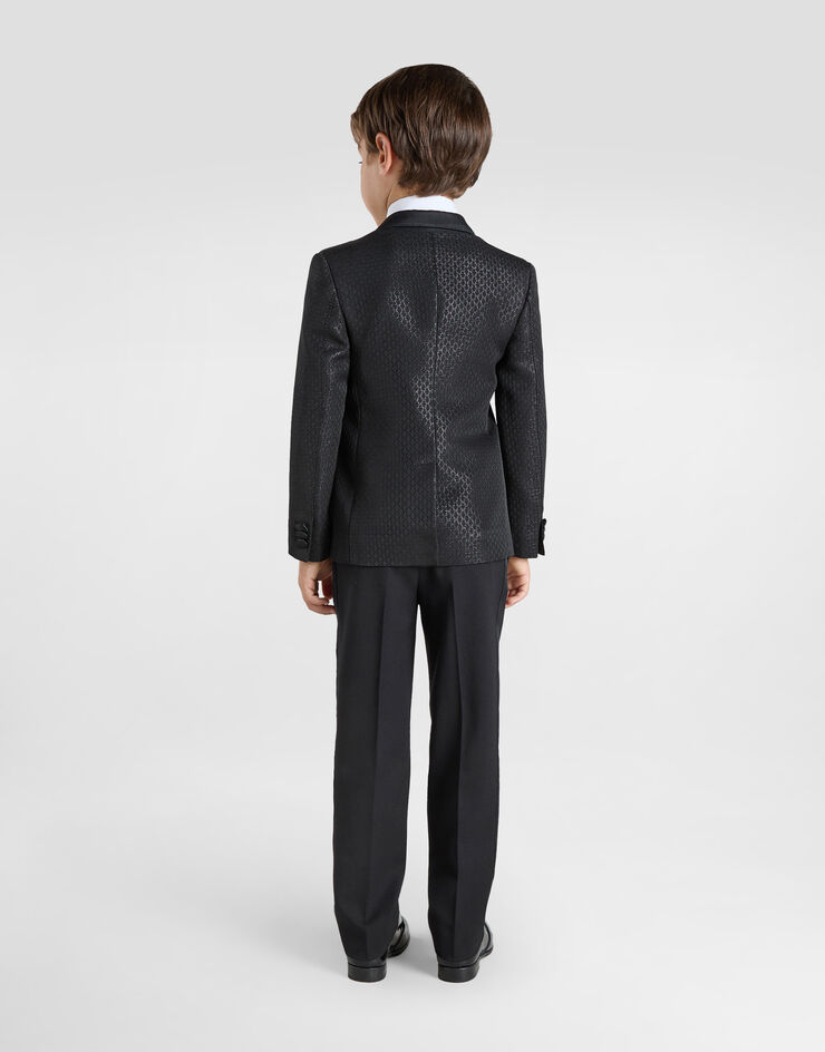 Dolce & Gabbana Single-breasted lamé jacquard wool jacket Multicolor L41J73FJM06