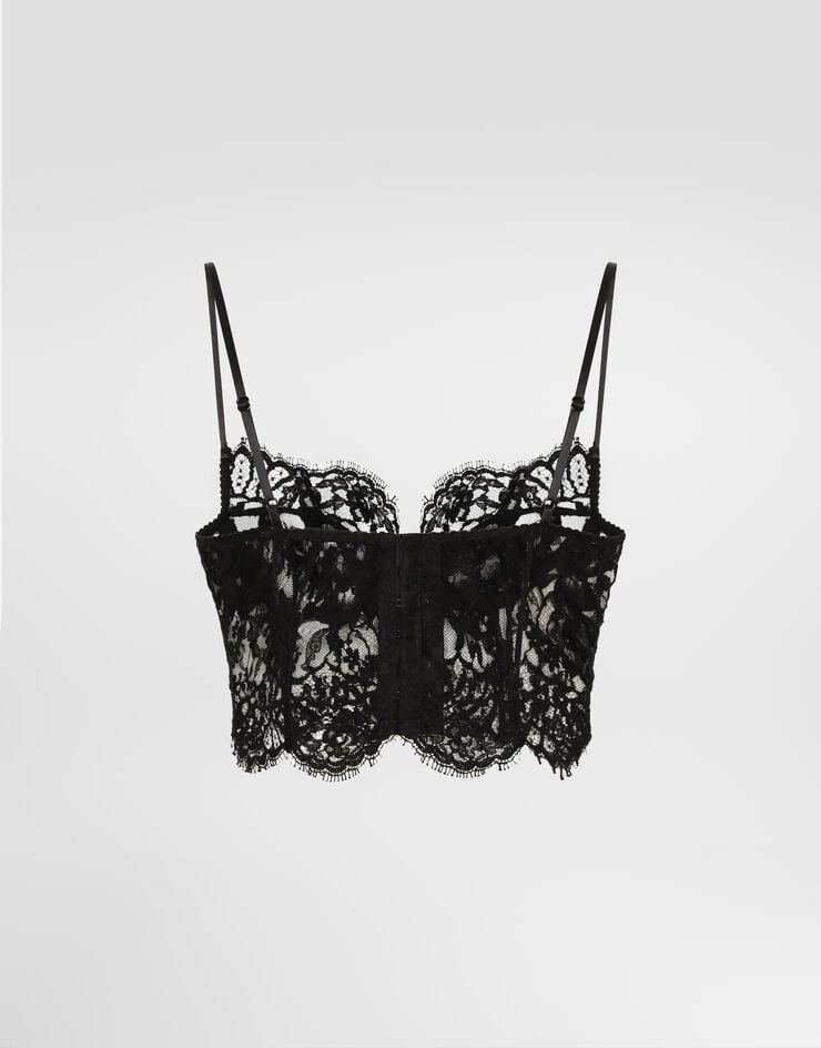 Dolce & Gabbana Lace balconette bralette Dolce & Gabbana Lace balconette bralette Black O7C41TONL36