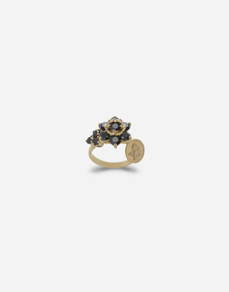 Dolce & Gabbana Ring mit schwarzen saphiren GOLD / SCHWARZ WRDS2GW0000