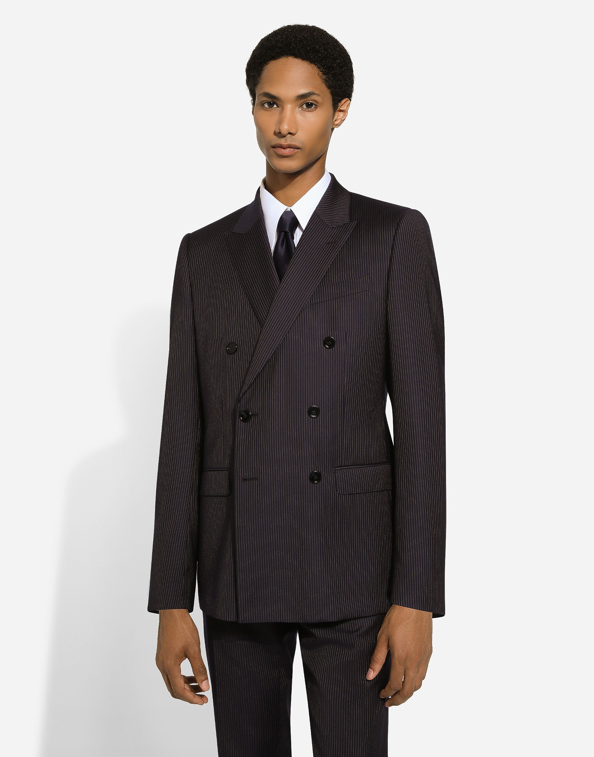 ジャケット Dolce&Gabbana Double-breasted black pinstriped jacket Dolce & Gabbana Double-breasted Black Pinstriped Jacket In
