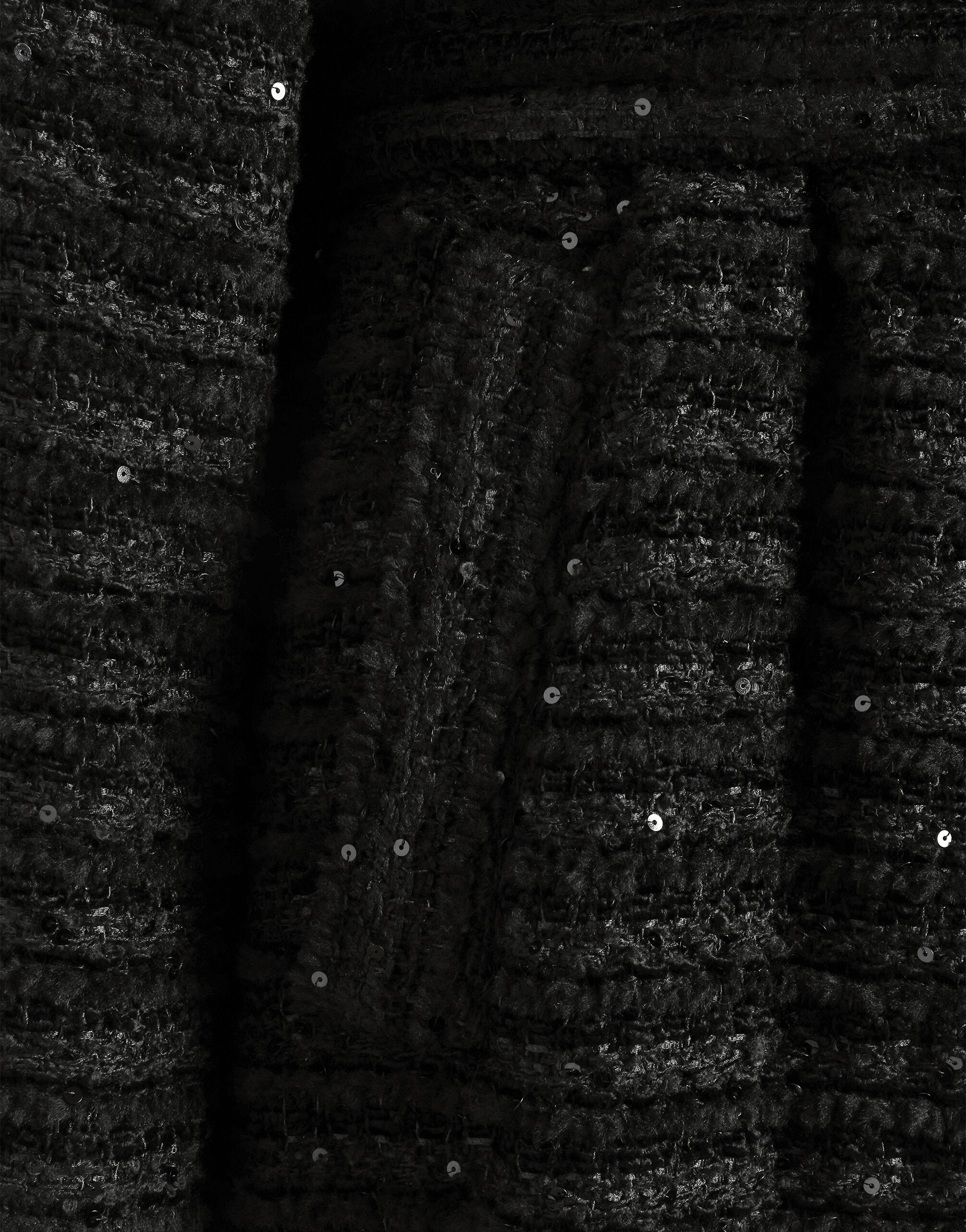 Tweed coat with micro-sequin embellishment - thumbnail 6