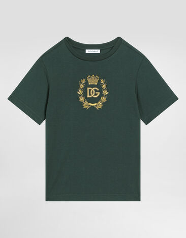 Dolce & Gabbana T-shirt in jersey Verde L4JTHUG7N6E