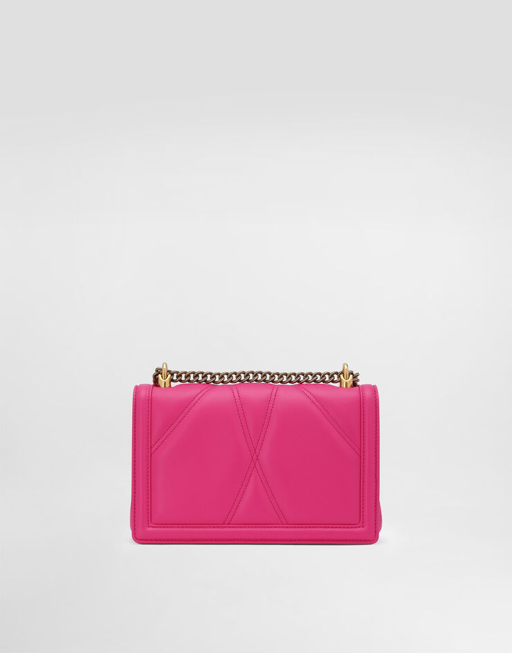 Dolce & Gabbana Bolso Devotion mediano de napa acolchada Rosa BB7158AW437