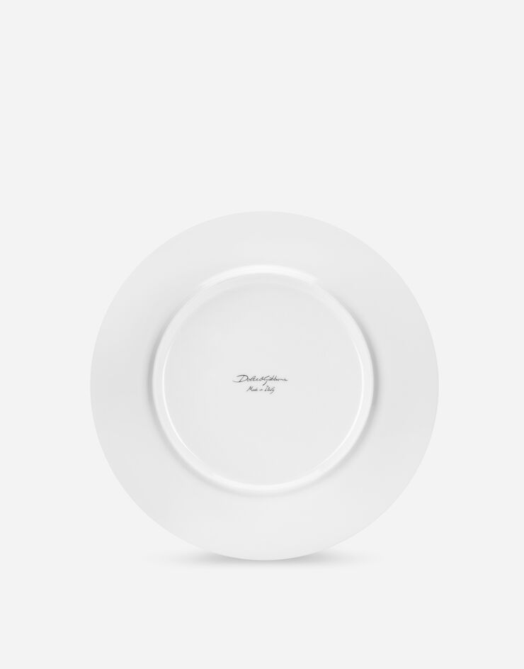 Dolce & Gabbana Set 2 Porcelain Dinner Plates Dolce & Gabbana Set 2 Porcelain Dinner Plates Multicolor TC0S04TCANM