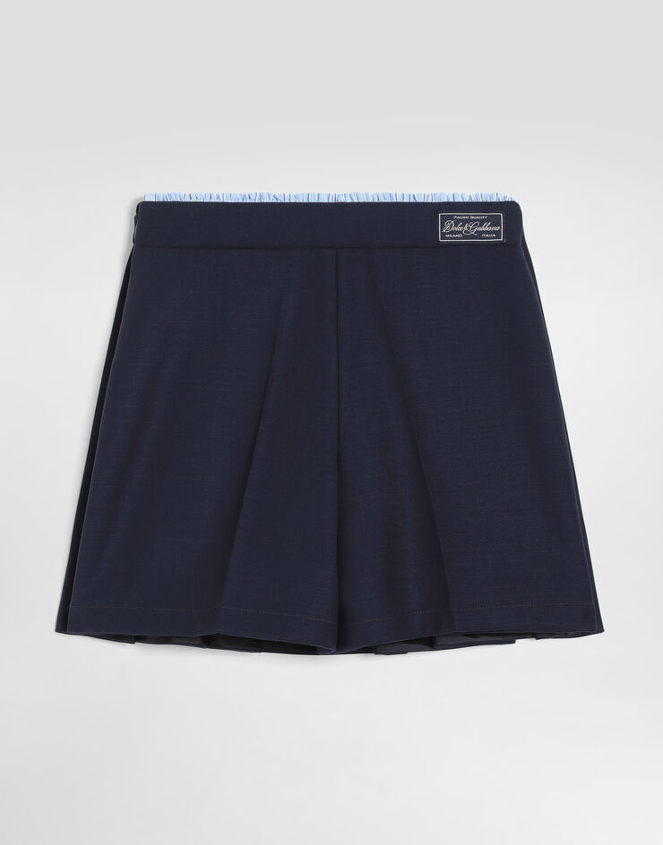 Dolce & Gabbana Wool crêpe culottes Blue L53Q57HU2CB