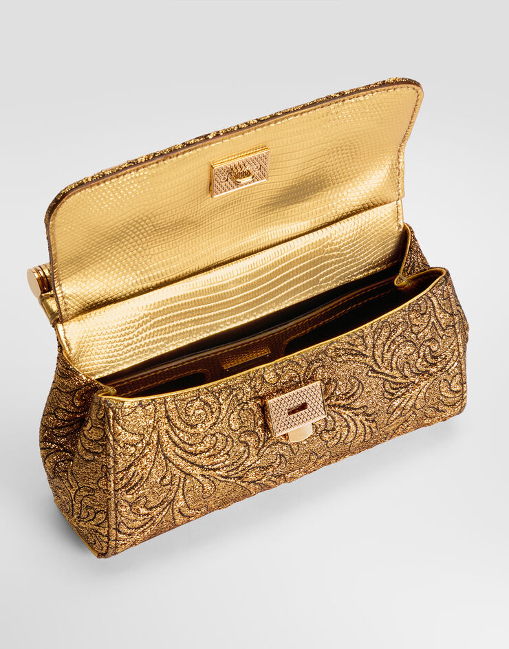 Dolce & Gabbana Mini Sicily handbag in brocade Dolce & Gabbana Mini Sicily handbag in brocade Gold BB7116B0849