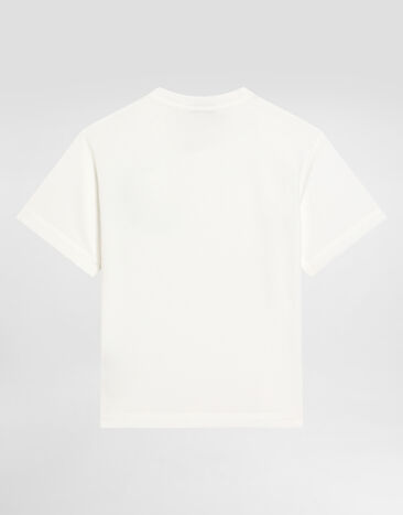 Dolce & Gabbana T-shirt en jersey à logo DG Blanc L4JTHVG7N0F