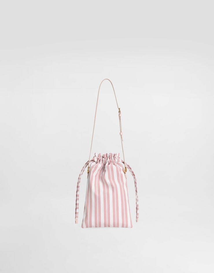 Dolce & Gabbana Sac Essenza en popeline à rayures Dolce & Gabbana Sac Essenza en popeline à rayures Multicolor BB7937A0578