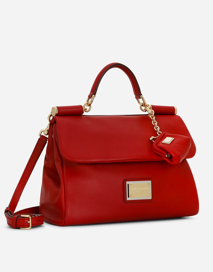 Dolce & Gabbana Medium calfskin Sicily Soft bag Red BB7397AG642