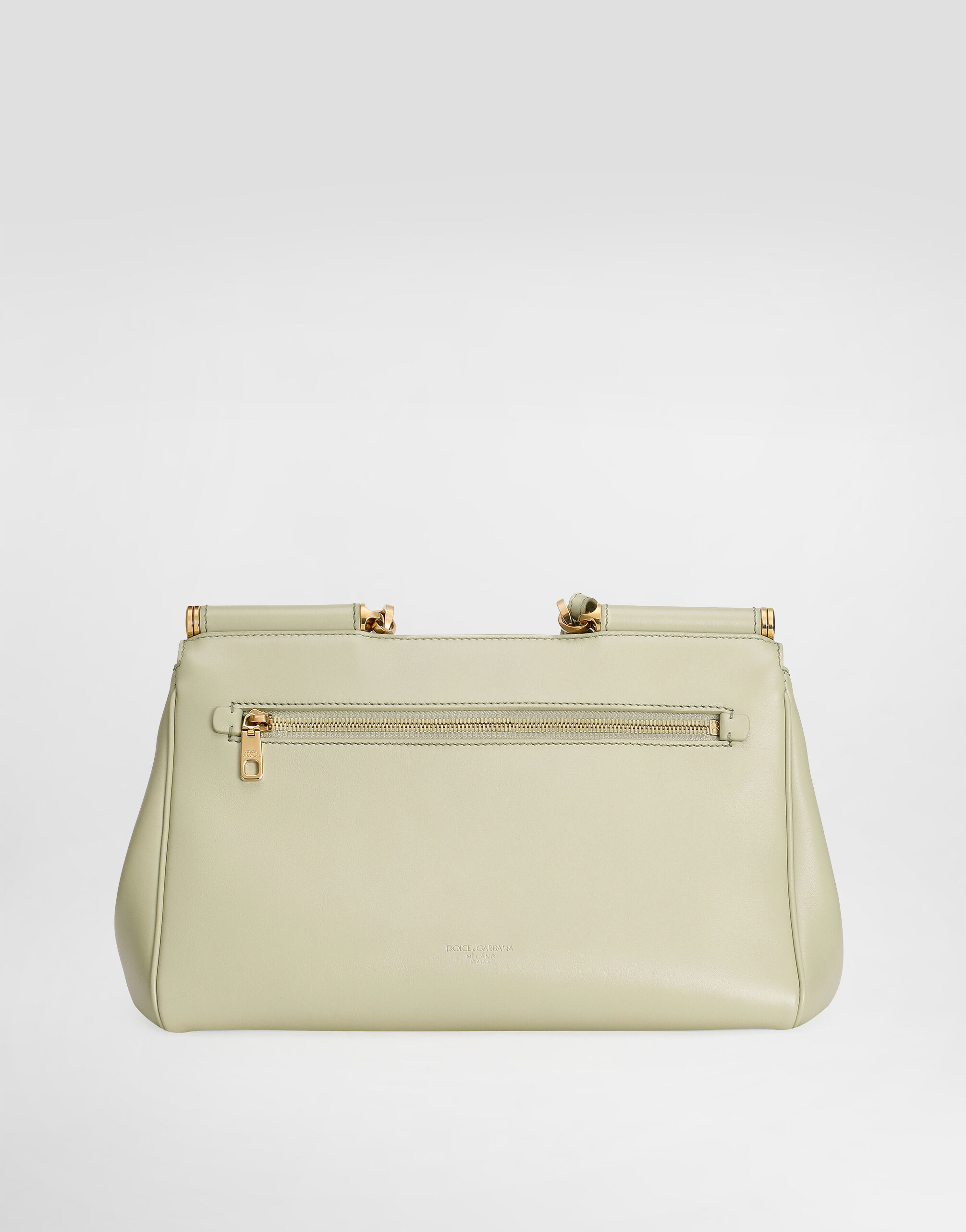 Medium My Sicily handbag in plongé calfskin in Green for Women