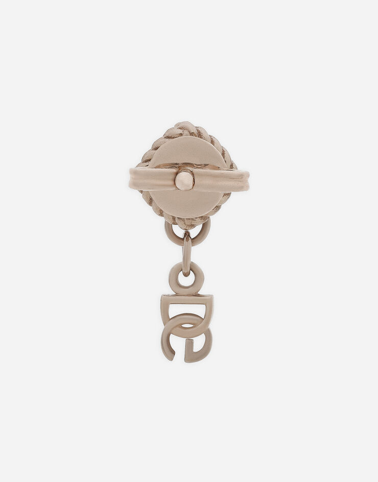 Dolce & Gabbana Boucle d’oreille Anna en or blanc 18 ct avec spinelle noir Blanc WSQB1GWSPBL