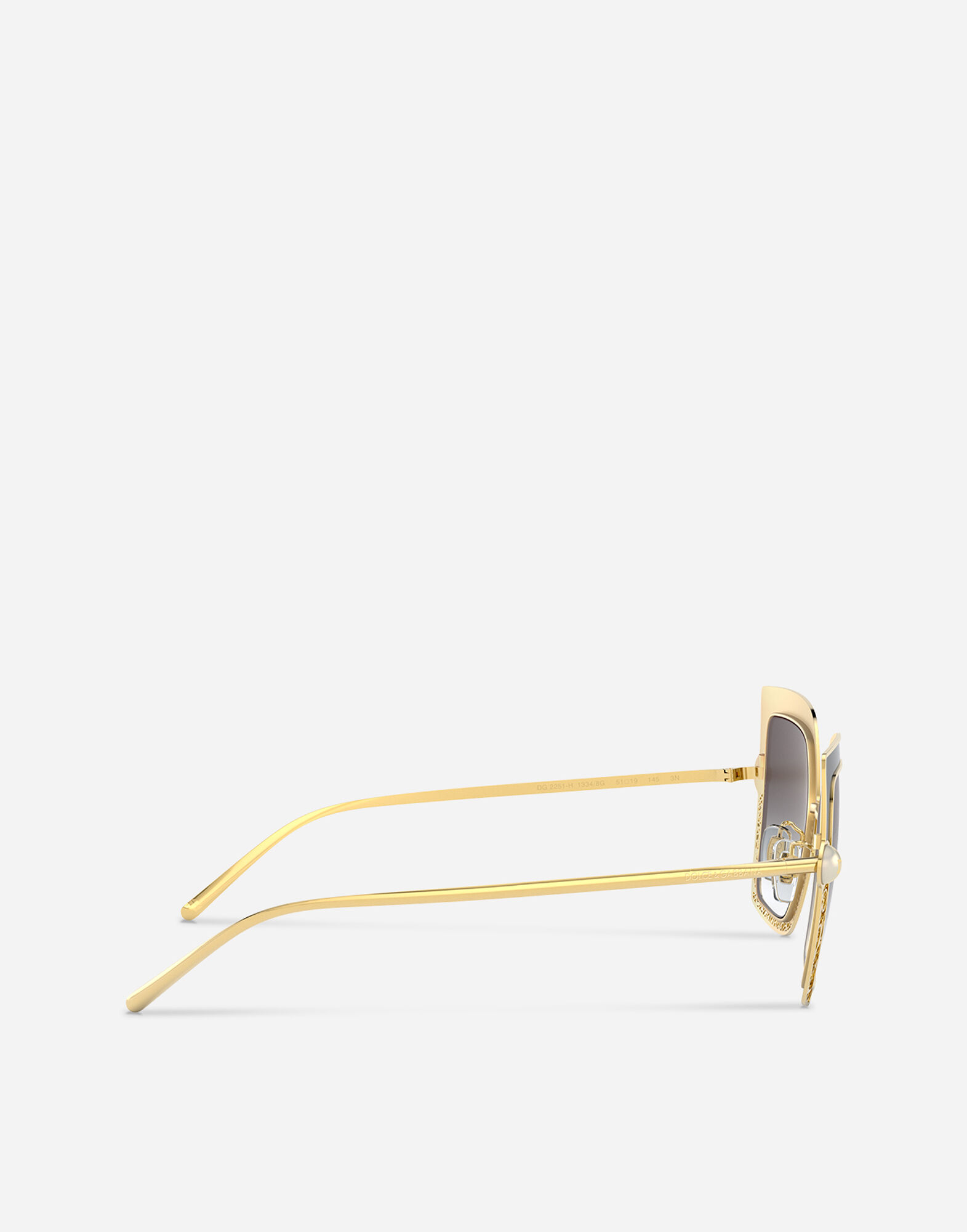 Filigree & pearls sunglasses in BLACK for Women | Dolce&Gabbana® US