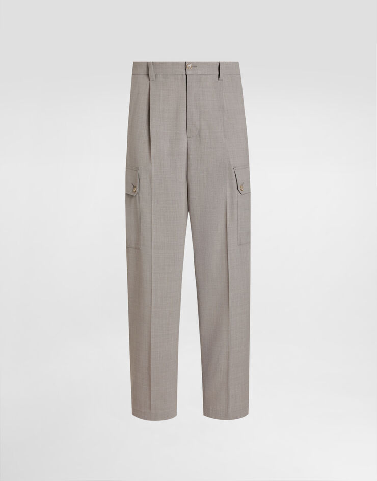 Dolce & Gabbana Wool canvas trousers Dolce & Gabbana Wool canvas trousers Multicolor GP1O0THU2BP
