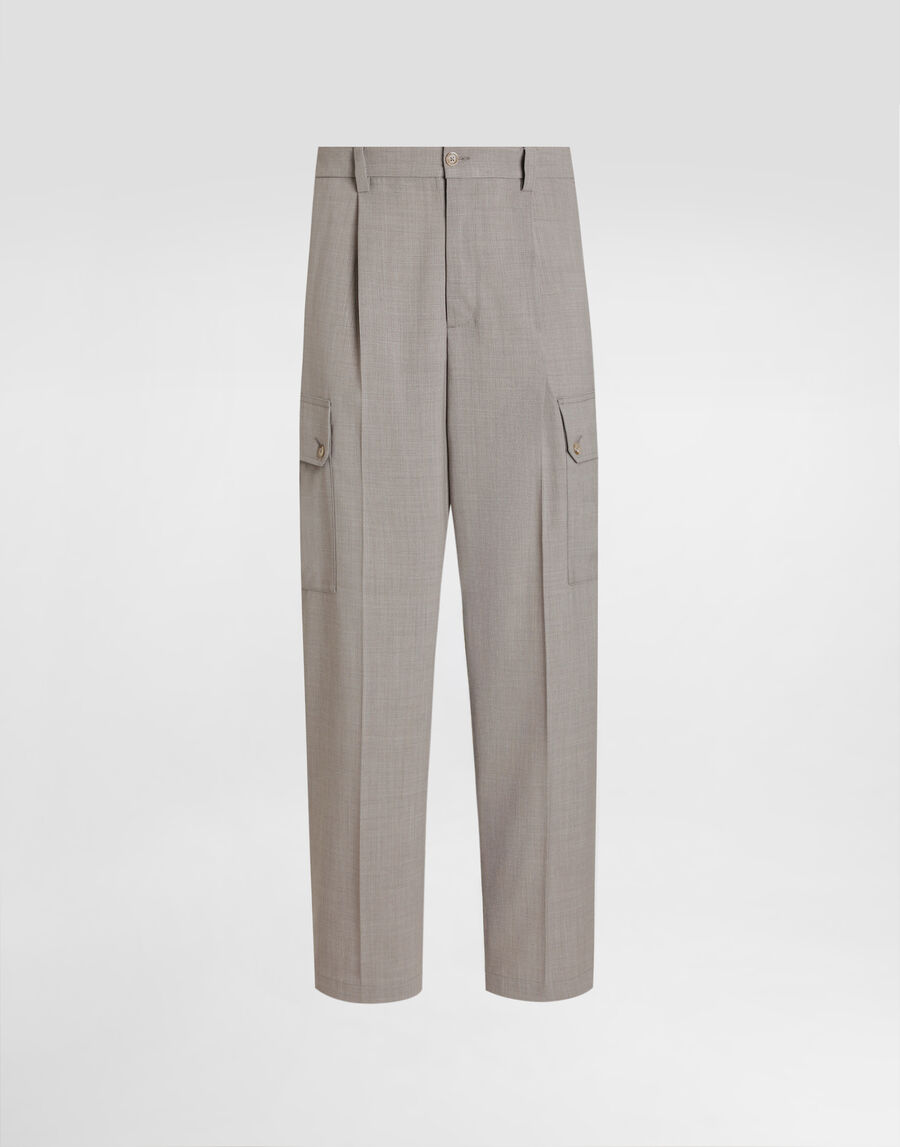 Wool canvas trousers