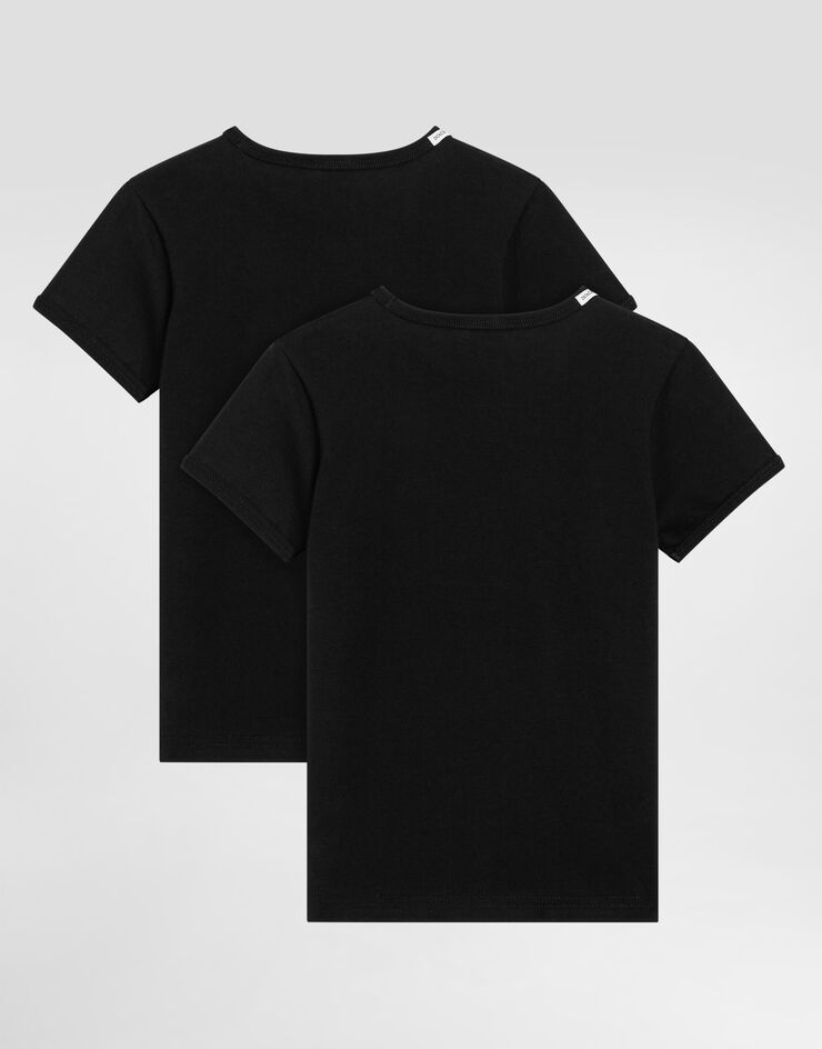 Dolce & Gabbana Bi-pack smooth jersey t-shirt Black L4J703ON00H
