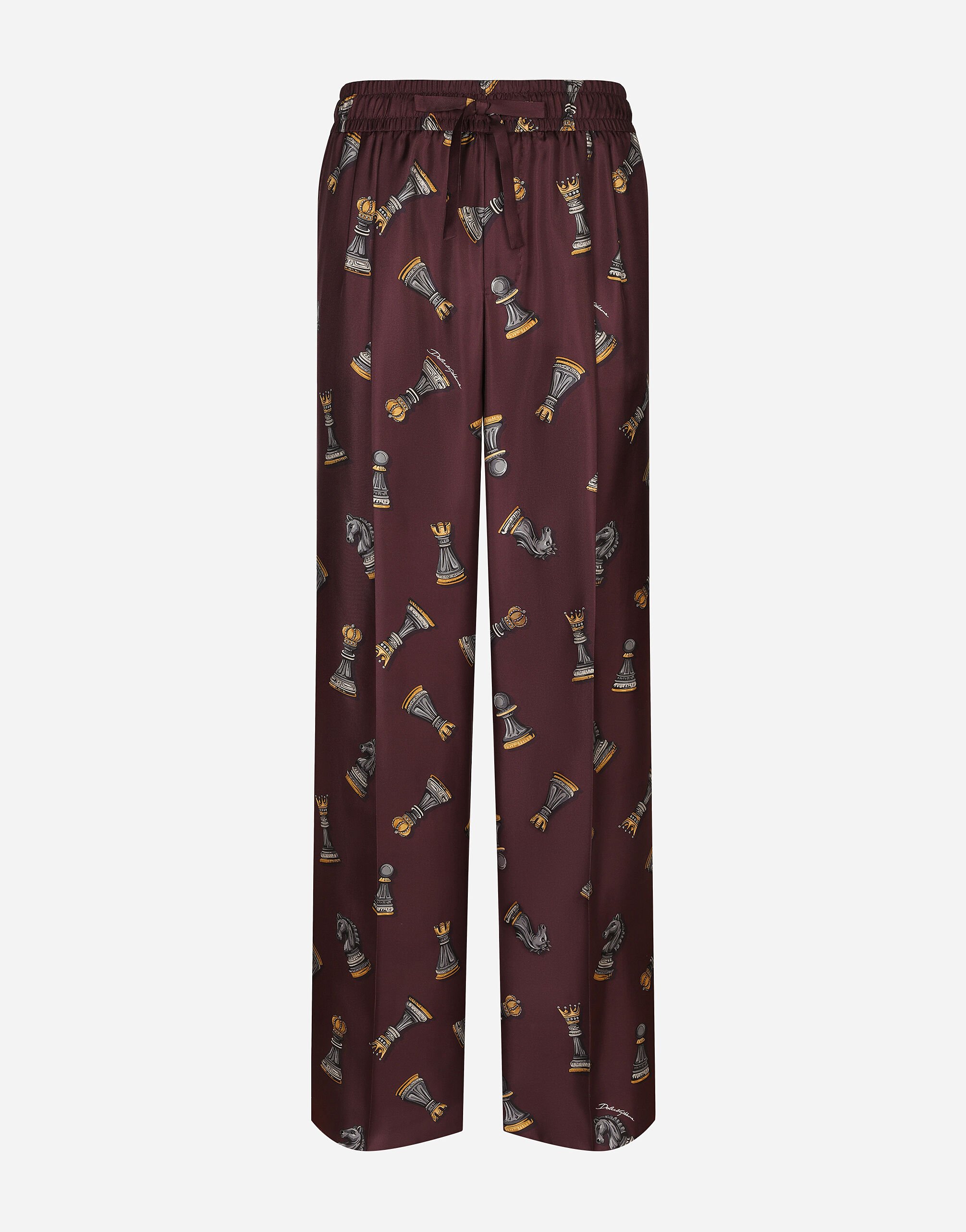 Silk jogging pants top
