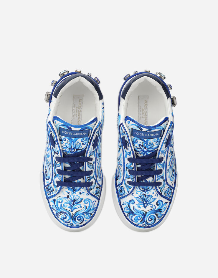 Dolce & Gabbana Majolica-print Portofino Light sneakers Multicolor D10951AD466