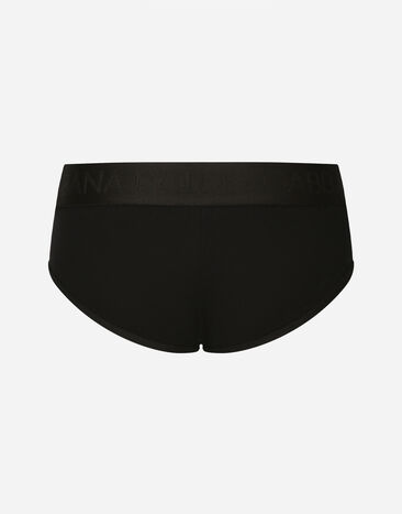 Dolce & Gabbana Ribbed cotton Brando briefs Black M3F23JOUAIJ