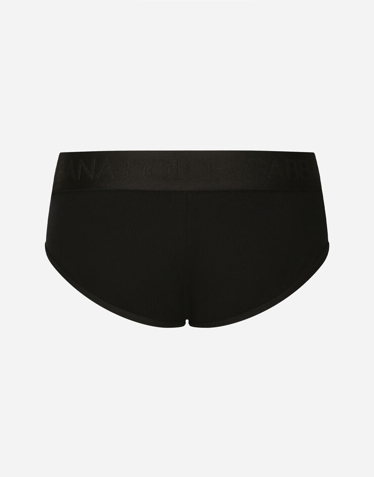 Dolce & Gabbana Ribbed cotton Brando briefs Black M3F23JOUAIJ