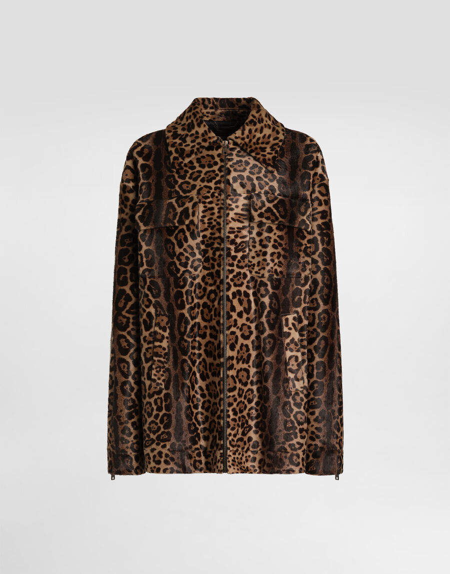 Pony leo shirt-style jacket