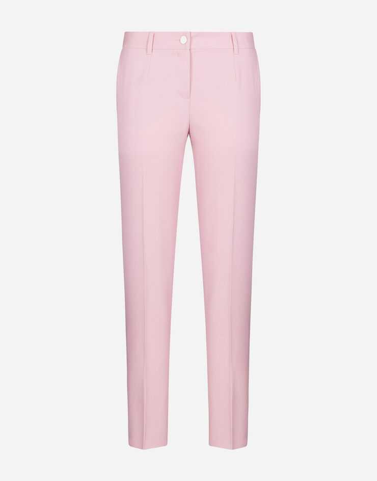 Dolce & Gabbana LOW-WAISTED WOOLEN FABRIC PANTS ROSA FTBRFTFUBAJ