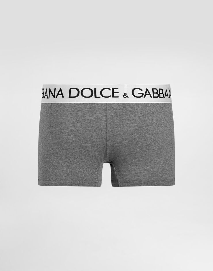 Dolce & Gabbana Two-way stretch cotton boxers Grey M4B97JOUAIG