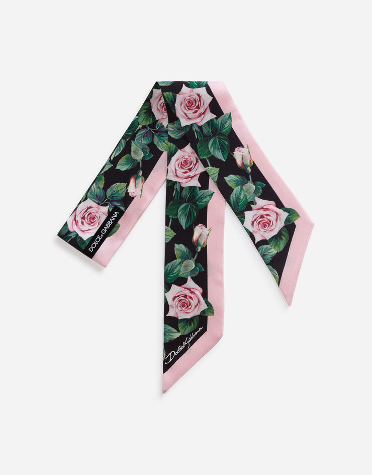 Dolce & Gabbana Tropical rose print twill bandeau IMPRIMÉ FLEURI FS215AGDS17