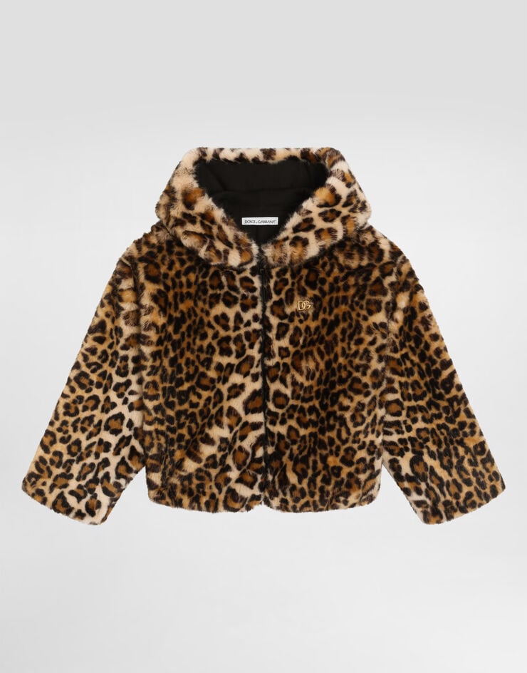 Dolce & Gabbana Chaqueta efecto pelo con estampado de leopardo Print L52B09FUPU8