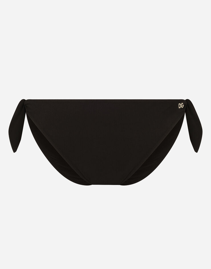 Dolce & Gabbana 끈 비키니 하의 블랙 O2A06JFUGA2