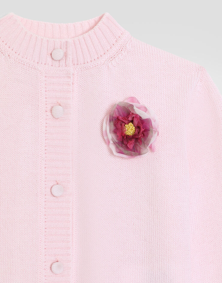 Dolce & Gabbana Virgin wool cardigan Pink L2KWNMJDVNG