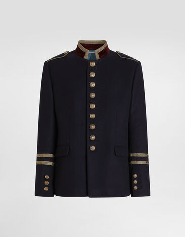 Dolce & Gabbana Wool frock coat Dolce & Gabbana Wool frock coat Blue G2WP5THU2B9