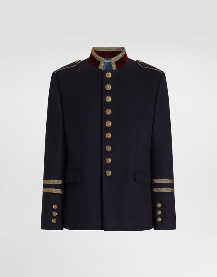 Dolce & Gabbana Wool frock coat Dolce & Gabbana Wool frock coat Blue G2WP5THU2B9
