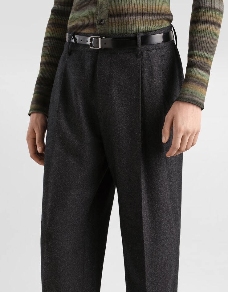 Dolce & Gabbana Wool flannel trousers Dolce & Gabbana Wool flannel trousers Grey GP0N2TFU291