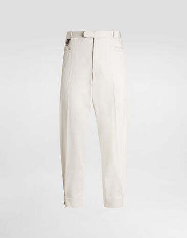 Dolce & Gabbana Gabardine trousers Beige GP13ZTFUFL3
