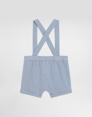 Dolce & Gabbana コットン ガーゼ オーバーオールズ Azure L13Q94FU5YU