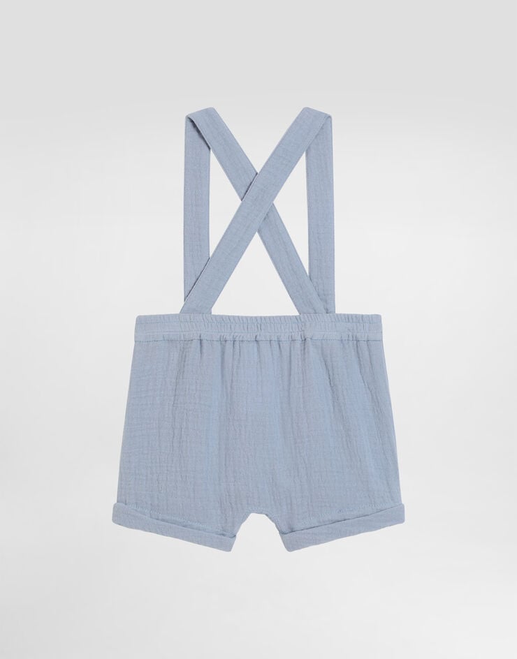 Dolce & Gabbana コットン ガーゼ オーバーオールズ Azure L13Q94FU5YU