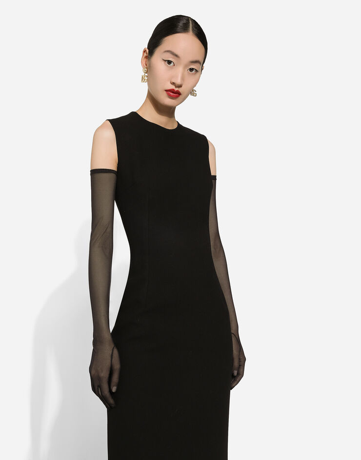 Dolce & Gabbana Wool sheath dress  Nero F6GASTFUBFX