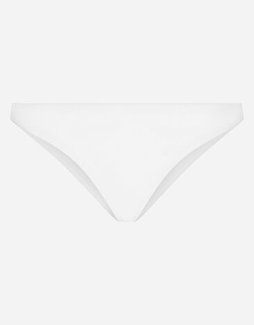 Dolce & Gabbana Bikinislip mit DG-Logo Weiss O2A31JFUGA2